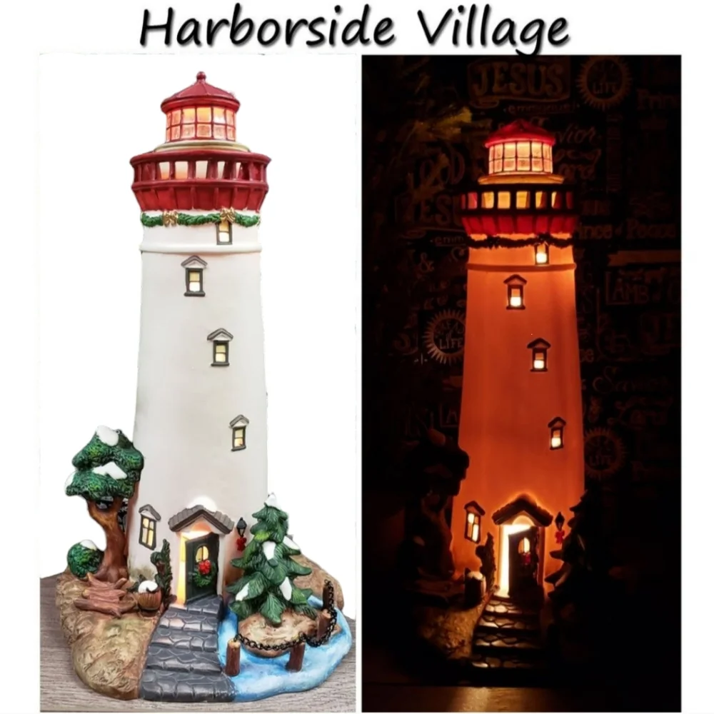 O'Well Harborside Village 2001 Lighthouse Marblehead Ohio w Box